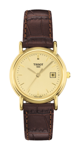 Tissot Carson Quartz 26.8 Yellow Gold / Champagne / Strap